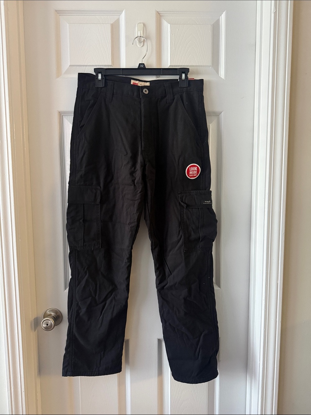 Wrangler Black Women's Cargo Pants with Utility Pockets